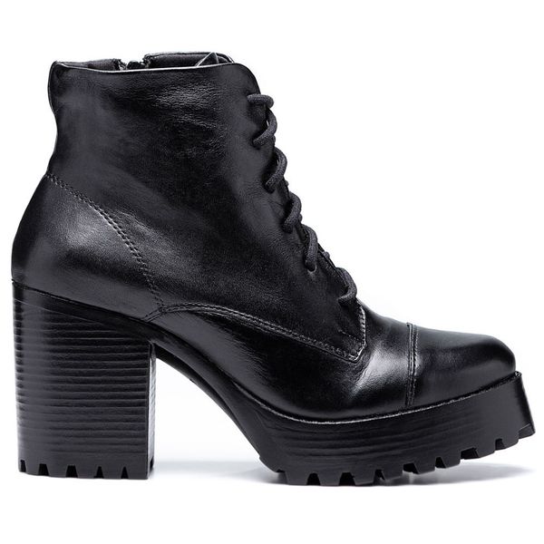 Coturno Feminino Tratorado Preto