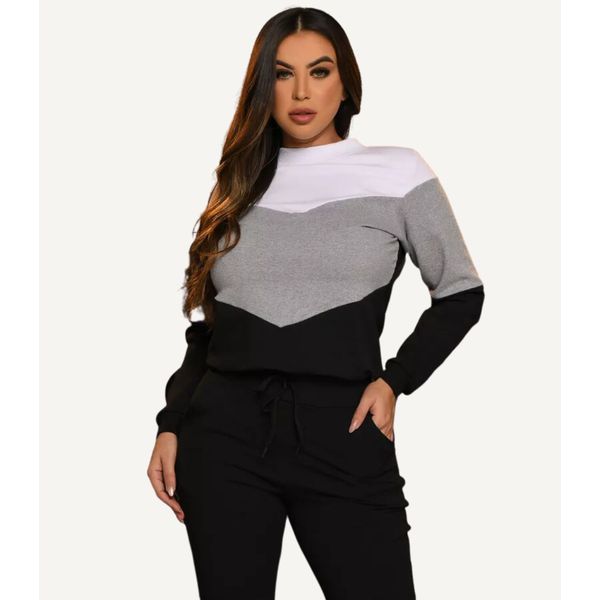 Conjunto de cheap moletinho feminino 2019