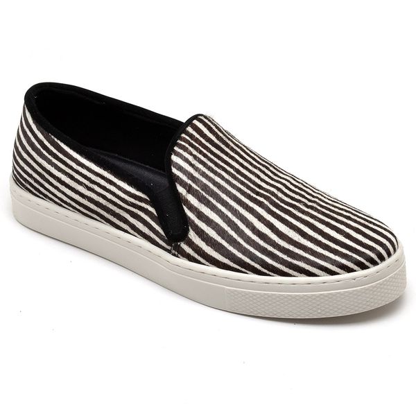 Tênis Feminino Slip On Pelo Zebra