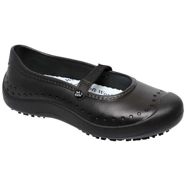 Sapatilha de Segurança Feminina Antiderrapante Soft Works Preto