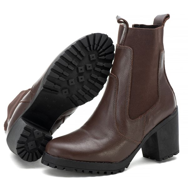 Bota tratorada com ziper cheap