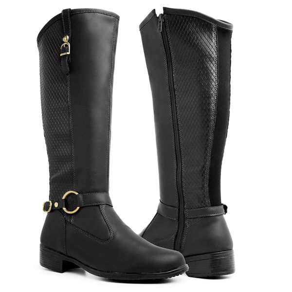 Bota montaria preta store feminina
