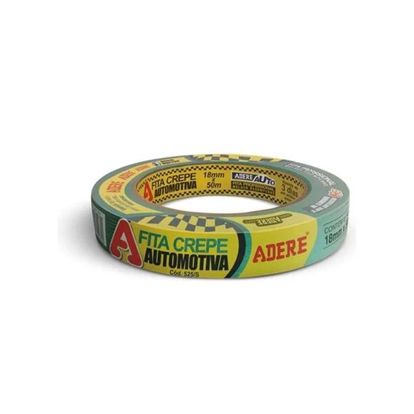 Fita Crepe Automotiva Verde Adere 24mm x 50m – Alta Performance para Pintura Profissional