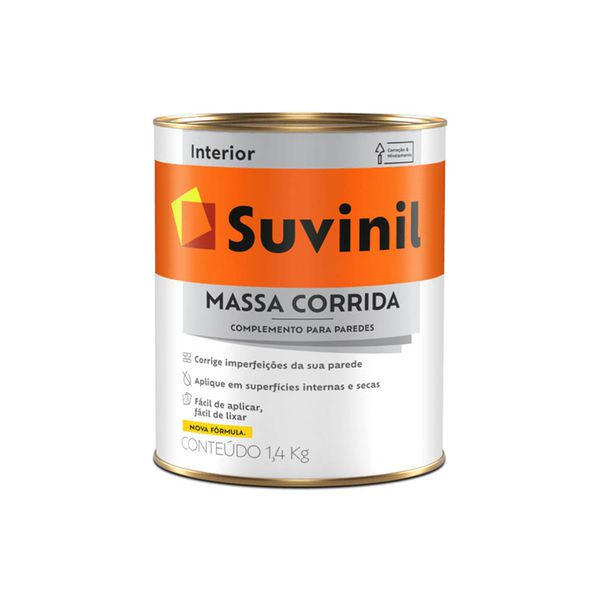 Massa Corrida 1,4kg — Acabamento Profissional e Prático para Paredes Internas