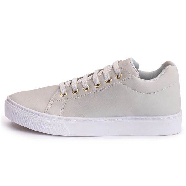 Tênis Casual Feminino Confortável Leve Macio - Off-White