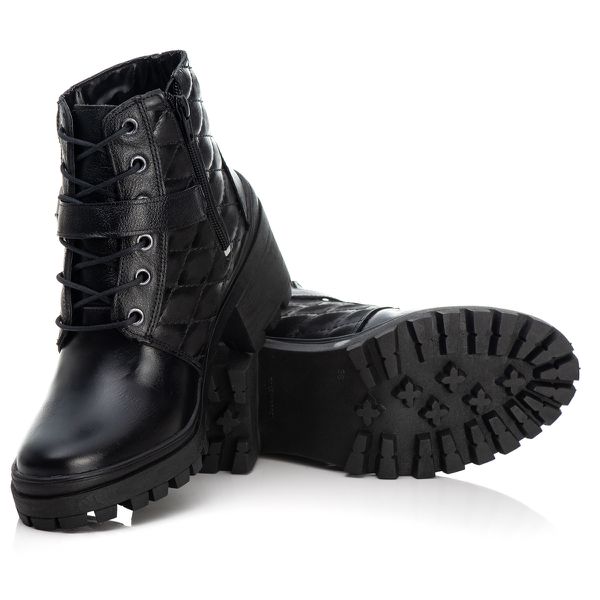 Bota Coturno Gucci Feminina Em Couro Legitimo Preto Pettinari