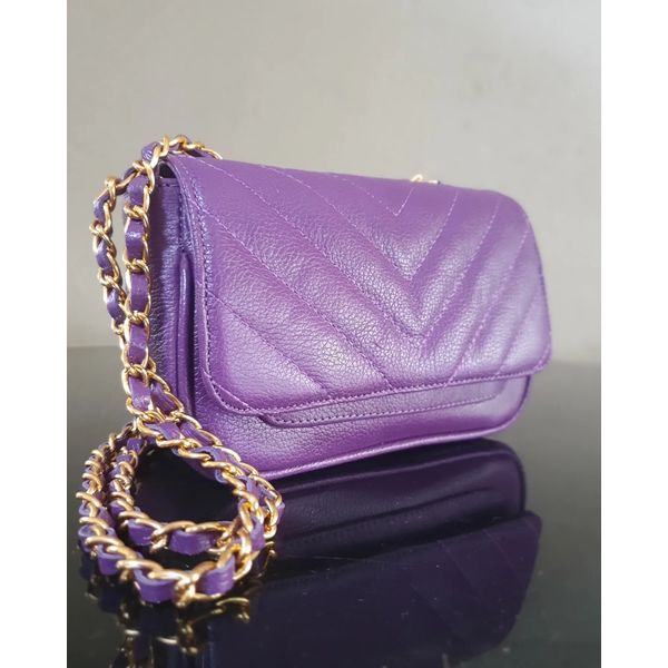 BOLSA MATELASSÊ Couro Legítimo