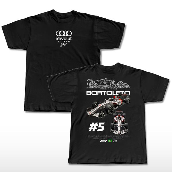Camiseta Gabriel Bortoleto Blueprint Two cars #5 Audi 2026