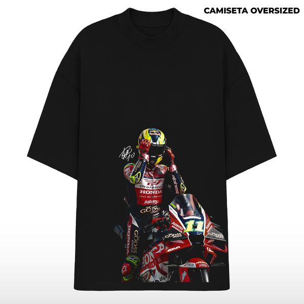 Camiseta Oversized Diogo Moreira #11 Moto GP Halftone