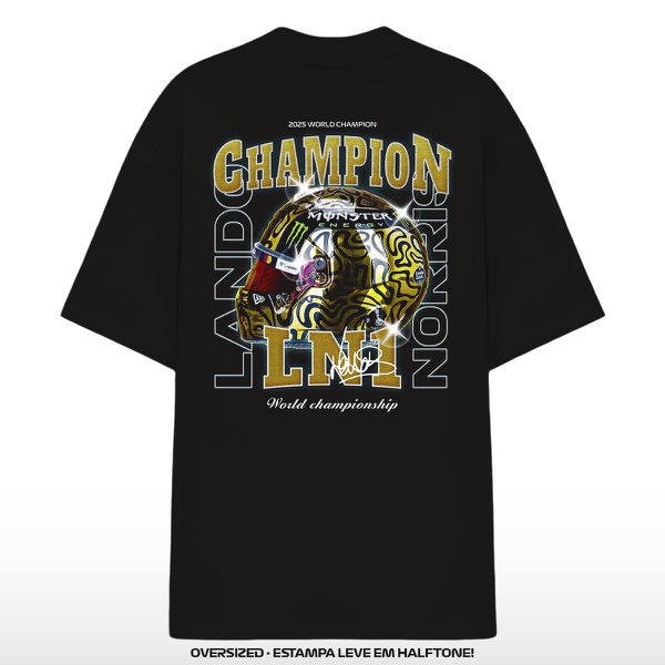 Camiseta Oversized Helmet Norris #1 World Champion LN1 Halftone