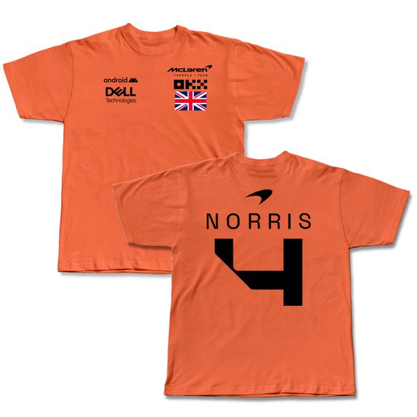 Camiseta F1 Lando Norris #4 Sponsorships orange