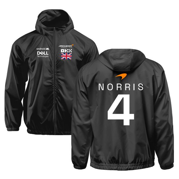 Blusa Corta vento Camiseta F1 Lando Norris #4 Sponsorships