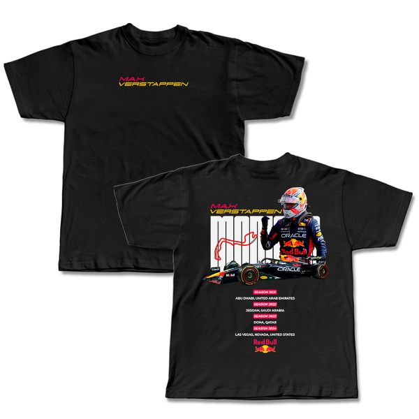 Camiseta Verstappen Tetracampeão 