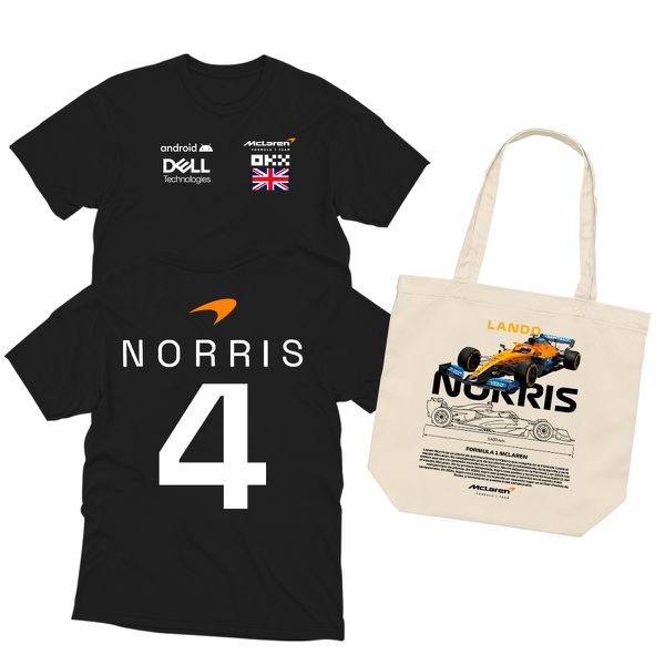 Kit Camisa Baby Look + Ecobag Norris #4 McLaren 