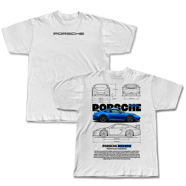Camiseta Básica Porsche 911 GT3 RS (Ref Car blue)