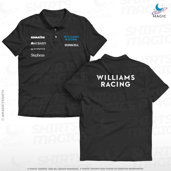 Camiseta F1 Gola Polo Sponsorships Williams 2025