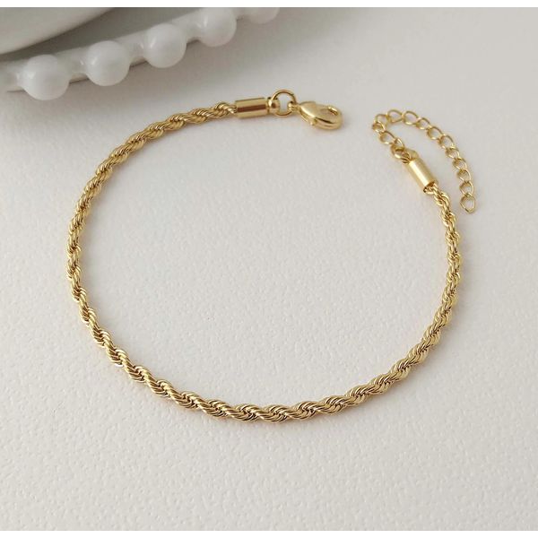 pulseira cordão baiano fina dourado