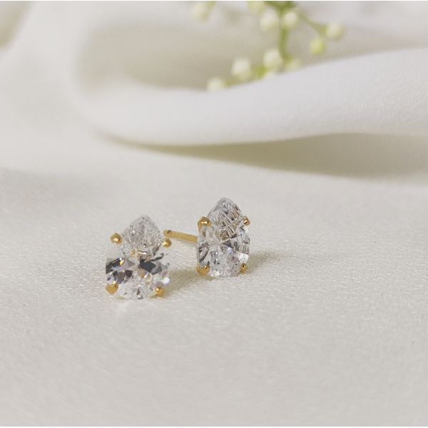 brinco Gota cristal 