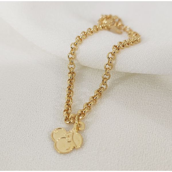 pulseira pingente cereja - infantil