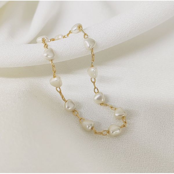 pulseira infantil com pérolas 