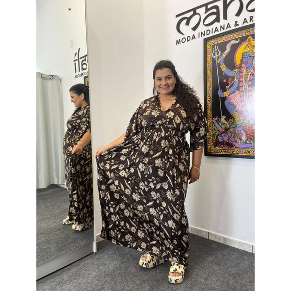 Vestido Manga Plus Size