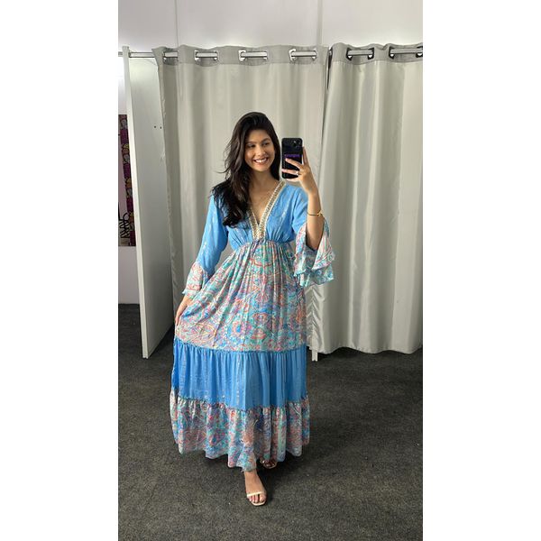 Vestido Boho Longo 