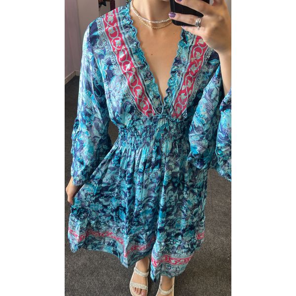Vestido Midi Manga Longa 