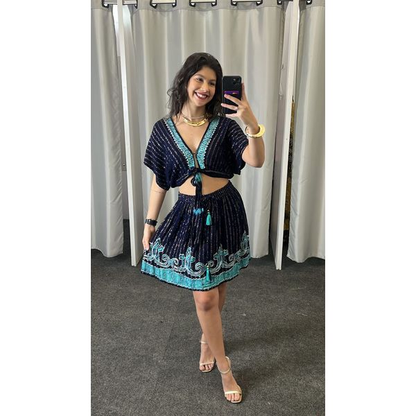 Conjunto Boho curto 
