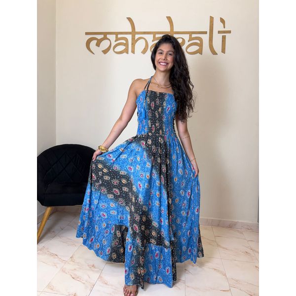 Vestido Longo de Tiras Esotérico