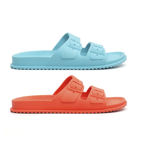 Kit 2 Pares Chinelo Birken Feminino Laranja + Azul