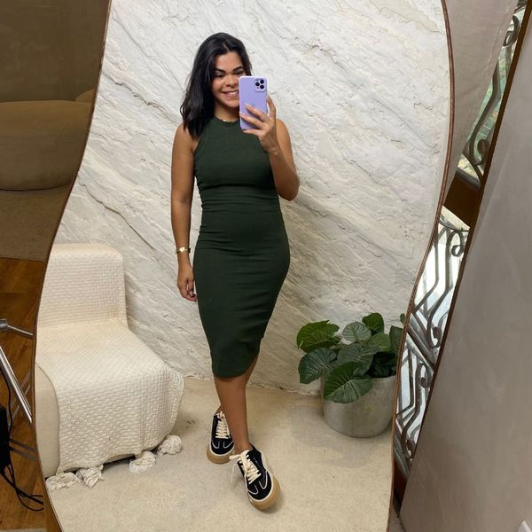 Vestido Mid verde