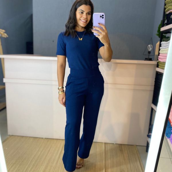 Conjunto pantalona marinho