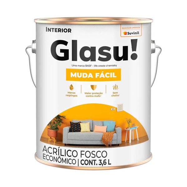 GLASURIT ACRÍLICO MUDA FÁCIL FOSCO 3,6L