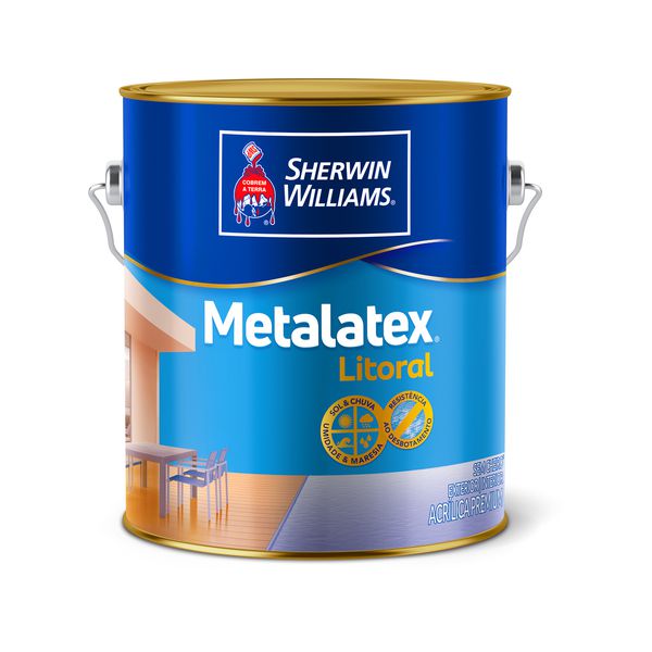 TINTA ACRÍLICA Metalatex Litoral Acetinado 3,6l