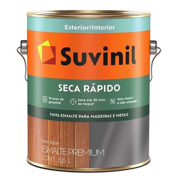 SUVINIL ESMALTE SECAGEM RÁPIDA ALTO BRILHO 3,6L BRANCO