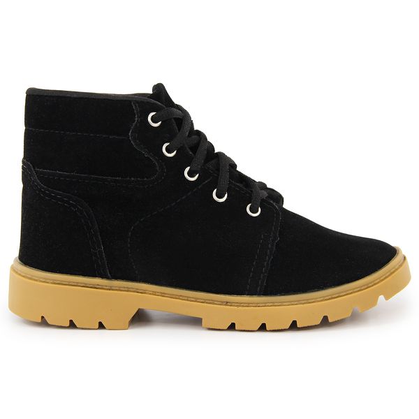 Coturno infantil masculino preto sales