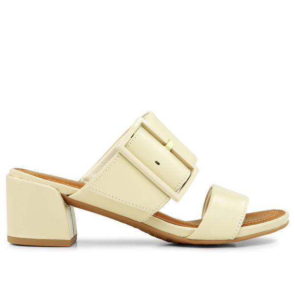 SANDALIA USAFLEX VANILLA COURO 