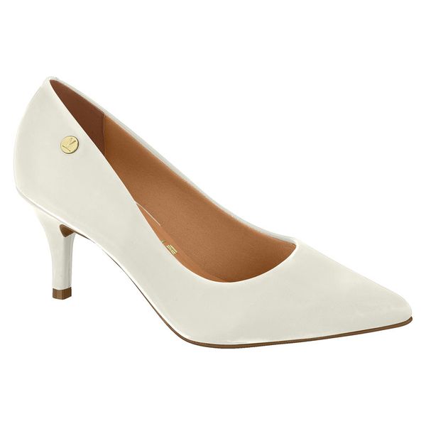 SAPATO SCARPIN FEMININO VIZZANO BRANCO PELICA 