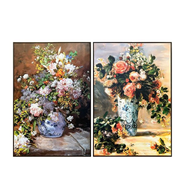 Dupla de Quadro 90x60 Arranjos Florais