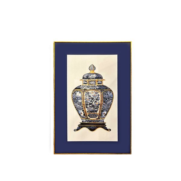 Quadro 90x60 Potes Azuis