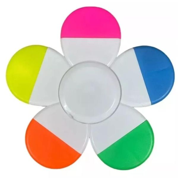 Marca-Texto Spinner 5 Cores