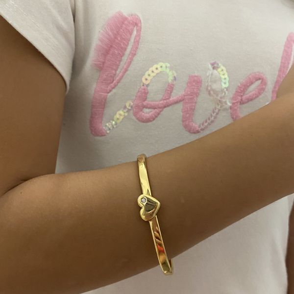 Bracelete infantil coração