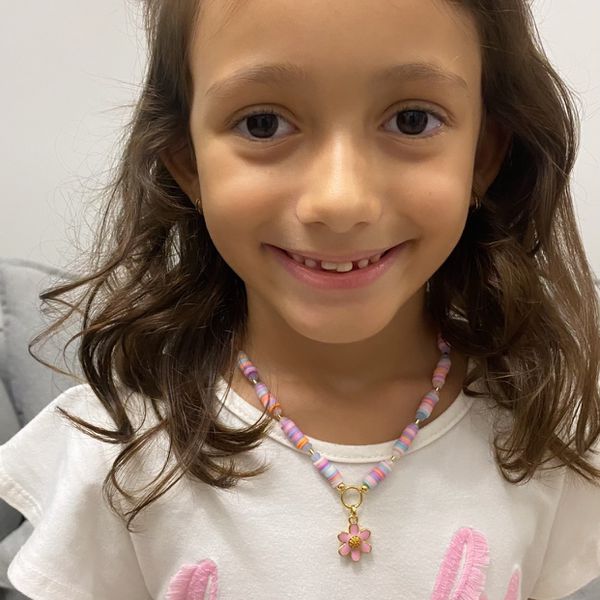 Colar infantil candy color