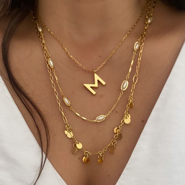 Colar personalizado letra