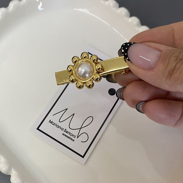 presilha flor pérola