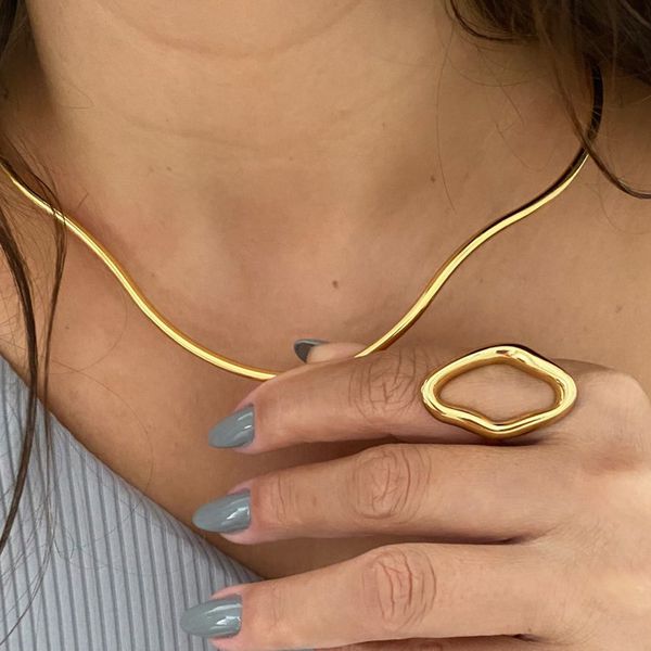 Anel Orgânico Minimalista