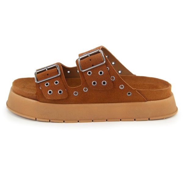 Papete Rosilda Flatform Camel