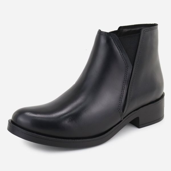 Bota Casual em Couro Isabela Preto