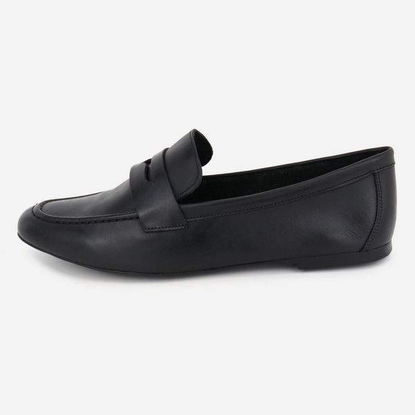 Loafer Couro Feminino Casual Romina Preto