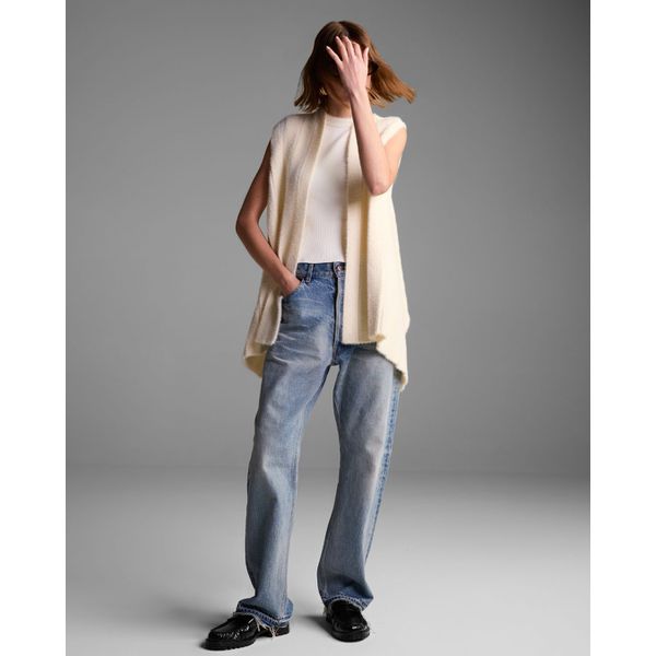Colete Alongado Elis Off White